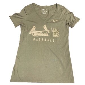 The Nike Tee MLB Genuine Merchandise St. Louis Cardinals Baseball Small Womens
